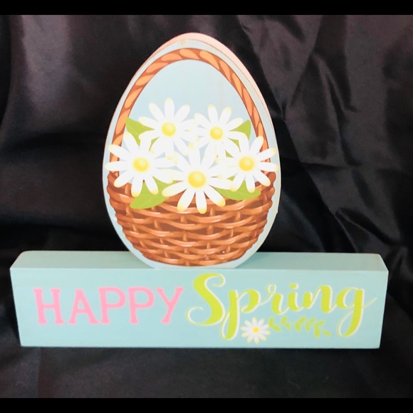 NWT (2) Pc. Easter/Spring Reversible Block Set, New - Picture 6 of 16